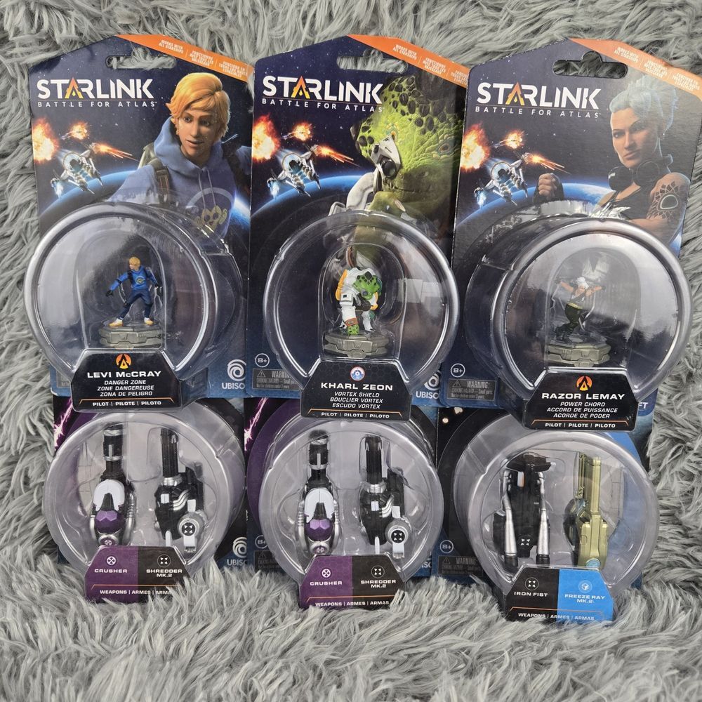 Lot OF 6 Star Link Battle For ATLAS Weapons Pilots Levi McCray Razor Lemay Kharl